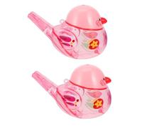 ibasenice 2piezas Silbato De Agua Forma De Pájaro Para Juguete Musical Divertido Con Lanyard Silbido De Aves Instrumento De Entrenamiento Vocal Para Actividades