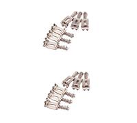 ibasenice 2piezas Sillín De Puente De Guitarra Eléctrica De Repuesto De Espaciado Estrecho Acabado Cromado Mejora El Tono Sostenibilidad Para Guitarras Eléctricas