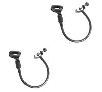 ibasenice 2piezas Soporte De Micrófono C-type Clip Diseño Compacto y Flexible Para Almacenamiento y Uso Estudio o Gaming Negro
