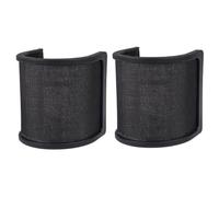ibasenice 2piezas Triple Layers Microphone Windproof Shield U-shaped Noise Reduction Cover for Recording and Streaming
