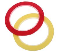 ibasenice 2rollos Pegatinas de Violín Cinta Adhesiva para Dedos Ayuda Posición de Dedos Accesorios para Violín Cintas Guía para Principiantes Color Rojo y Amarillo