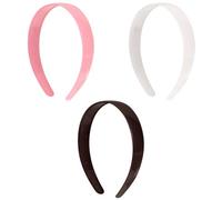ibasenice 3 Diademas Anchas de Plástico Cabello para Mujer, Resistentes Diseño Sencillo, Paquete de 3 Accesorios Cabello Color Aleatorio