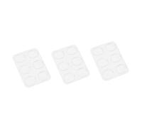ibasenice 3 Juegos De Almohadillas Silenciadoras Para Caja De Bombo Silenciador De Silicona Autoadhesivo Para Control De Ruido Reutilizables Y Resistentes W300 6 Unidades X 3
