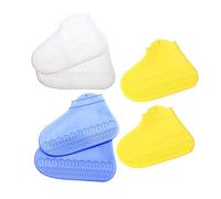 ibasenice 3 Pares Fundas Antideslizantes para Zapatos De Silicona Cubrezapatos Reutilizables y Resistentes Al Desgaste Adecuados para Uso En Días De Lluvia y Nieve