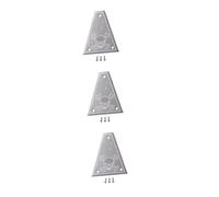 ibasenice 3 Piezas 3 cubierta de barra de armadura accesorios para guitarra baeso bajo Durable Tapa de alma de 3 agujeros tapa de tensor para guitarra triángulo braguero instrumento musical
