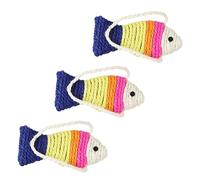 ibasenice 3 Piezas De Juguete para Rascar Gatos Tabla para Rascar De Sisal, Tamaño Pequeño, Color Aleatorio, Juguete Interactivo para Gatitos y Estimulación del Instinto Natural