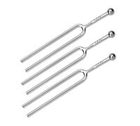 ibasenice 3 Piezas diapasón un sintonizador de tono diapasones de guitarra accesorios para instrumentos musicales instrumento musical sonoro horquilla giratoria Acero inoxidable Plata
