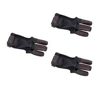 ibasenice 3 Piezas Guante de de Arquería de Piel de Vaca Accesorio Protector Deportivo Protectora para Arquería Guante Deportivo Resistente y Elástico