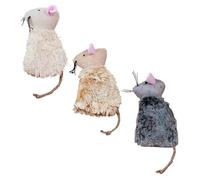 ibasenice 3 Piezas Juguete de Peluche para Gato con Forma Realista de Marsupial, de Felpa Agradable Que Promueve el Ejercicio y Estimula el Instinto Natural del Gatito Color Aleatorio