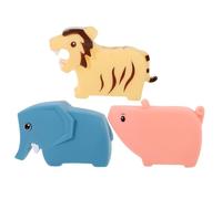ibasenice 3 Piezas Juguetes de Agua para Niña Animales Terrestres de Juguetes para Baño y Ducha Diseño para Manos Pequeñas Estimulan Coordinación y Creatividad