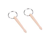 ibasenice 3 Piezas Llavero De Recuerdo Llavero De Percusión Llavero Mini Baquetas Llavero Con Baquetas En Miniatura Llavero Bolso Tecla De Tambor Llavero Mochila De Madera Único Niño Colocar