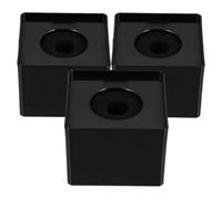 ibasenice 3 Piezas Soporte para Micrófono Bandera Cuadrada de Abs Negro, Durabilidad y Estabilidad para Entrevistas de Ktv y Noticias, Accesorio Adecuado para Anfitriones