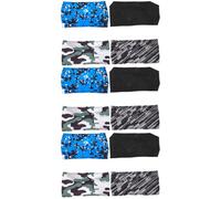 ibasenice 3 Series Diademas Deportivas Absorbentes De Sudor para Hombres Bandas Cómodas para Fitness Yoga Correr Y Negro Gris Azul 4 Piezas X 3