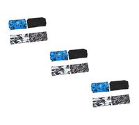 ibasenice 3 Series Diademas Deportivas para Hombres Bandas Elásticas Absorbentes De Sudor para Fitness Y Conjunto Negro Gris Azul 4 Piezas X 3