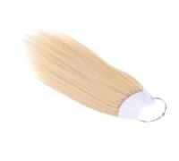 ibasenice 30 Anillos Beige Muestras de Colores de Cabello Humano Natural para Salón Anillo Pvc Blanco, Tableros de Color para Practicar y Cortar