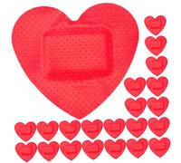 ibasenice 30 Hojas Parche Para Heridas Forma De Corazón Láminas Apósitos Para Heridas Pequeños Autoadhesivos El Hogar