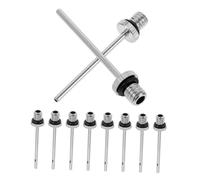 ibasenice 30 Piezas Agujas de Inflado de Metal para Balones Agujas para Bomba de Balón de Baloncesto Fútbol y Otros Deportes Accesorios Duraderos y Portátiles para Inflador de Aire