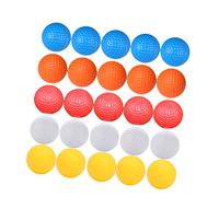 ibasenice 30 Piezas Bolas de Entrenamiento para Práctica Interior Huecas No Porosas Colores Vibrantes Blanco Naranja Azul Seguridad y Diversión el