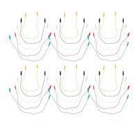 ibasenice 30 Unidades Cables de Prueba y Reparación de Electrodomésticos Pinzas de Cocodrilo Doble Punta Conexión Rápida y Agarre Versátil de Plástico para Diagnóstico Electrónico
