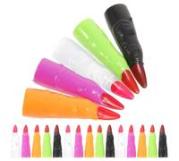 ibasenice 30 Unidades Dedos Falsos de Uñas de Bruja de Plástico Coloridos para Fiesta de Halloween, Accesorios Seguros y Llamativos para Disfraces y Escenas de Cementerio