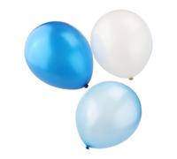 ibasenice 30Piezas Globos de Perlas Látex Azul Marino Azul y Blanco Decoración para Fiestas de Cumpleaños y Bodas Juguetes Divertidos