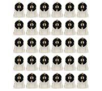 ibasenice 30piezas Portalámparas Fluorescentes de Abs Resistente al Calor Base para Tubo LED Compatible Soportes Duraderos para Instalación Eléctrica Interior Color Color Aleatorio