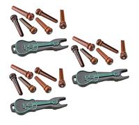 ibasenice 3juegos Puentes De Clavijas Para Guitarra Extractor Accesorio Profesional Para Reemplazo De Clavijas De Cuerdas Para Mantenimiento De Instrumentos Musicales