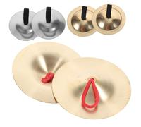 ibasenice 3pares Cymbals for Children Juego De Dedo De y Acero Instrumento Musical De Percusión Para Accesorio Educativo Para Desarrollo Musical Jardín De Infantes