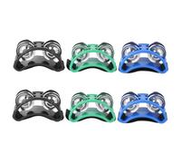 ibasenice 3pares Foot Tambourines Accompaniment Instrument Vibrant Color Foot Bell Shaker for Music Performance and Dance Activities