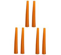 ibasenice 3piezas Accesorios para Afinación De Piano Tenedor De Silencio De Goma Naranja para Tonos Medios y Bajos Material Duradero y Práctico