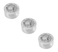 ibasenice 3piezas Caja De Para Cabello Fetal De Organizador De Mechones Caja Metálica Para Conservación De Cabello De Infante Diseño Divertido y Ligero Para Recuerdos De Niñez