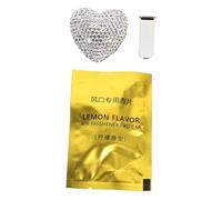ibasenice 3piezas Clip De Perfume Forma De Corazón Diamantes Para Ventilación De Automóvil Accesorios Decorativos Para Interior Del Coche Aromatizante Fragancia Agradable