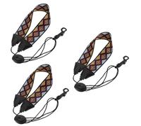 ibasenice 3piezas Correa Ajustable Para Saxofón y Clarinete Banda De Cuello Ergonómica y Transpirable Strap Sax Neck Para Soprano Tenor y Barítono Ligera y Portátil Para Práctica y