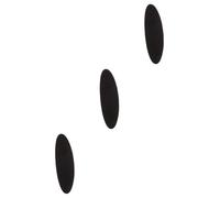 ibasenice 3piezas Cowhide Anti- Cushion for Erhu Pipa and Guitar Music Instrument Leg Mat with Double-sided Adhesive