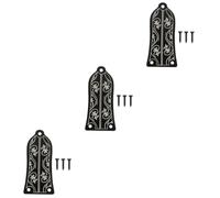 ibasenice 3piezas Cubierta De Truss De Guitarra De Metal Accesorio Repuesto Para Instrumentos Musicales Protección y Estilo Para Tu Guitarra Eléctrica