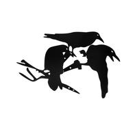 ibasenice 3piezas Decoración De Hierro Forjado Para Jardín Estatua De Cuervo De Metal Adorno Artístico Para Exteriores Para Decorar Jardines y Patios