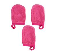 ibasenice 3piezas Guantes Desmaquillantes Suaves Reutilizables para Limpieza Facial Eficaz Cuidado de Piel Sensible y Eliminación de Maquillaje Diaria