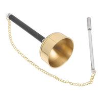 ibasenice 3piezas Instrumento Musical Budista De Mano Campana De Para Templos y Hogar Sonido Purificador Para Espacios Sagrados y Ceremonias