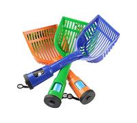 ibasenice 3piezas Pala para Arena De Gatos Recogedor De Mascotas para Tamizar Bandeja para Desechos Herramientas De Limpieza para Gatos para Arenero