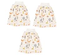 ibasenice 3piezas Pantalones De Entrenamiento Para Falda De Cintura Alta Bragas De Aprendizaje Reutilizables Para Desarrollo De Hábitos De Orina Animales Del Bosque