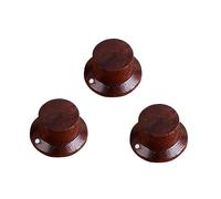 ibasenice 3piezas Perillas de Guitarra Rosewood para Amplificador Eléctrica Accesorios de Madera para Instrumentos Musicales Perillas de Control de Pedal