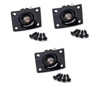 ibasenice 3piezas Placa De Jack De Guitarra Con Conector De Cobre y Tornillos Para Instalación Fácil Guitarras Eléctricas y Bajos Para Reemplazo De Salida