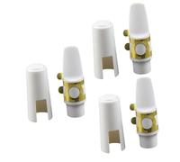 ibasenice 3piezas Saxo Accesorio Musical Cabeza De Resina Para Saxofón Mejora El Sonido Reemplazo Duradero De Color Blanco Para Instrumentos De Viento