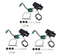 ibasenice 3piezas Sistema De Preamplificador Piezoeléctrico De Bandas Para Guitarra Negro