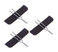 ibasenice 3piezas Tenedor De Afinación Inoxidable Afinador Musical De Preciso Para Instrumentos De Cuerda Incluye Funda Protectora Casa o Viaje