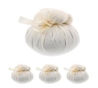 ibasenice 4 Bolas de Masaje Herbal Tailandés para Relajación Muscular Cabezales Naturales de Compresa Moxa Kit DIY de Accesorios para Masaje Terapéutico en Casa y Oficina