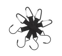 ibasenice 4 Ganchos Negros para Mochilas Gancho Antideslizante para Vallas Perchas Multiusos para Bolsas Deportivas en Canchas de Béisbol Tenis Voleibol y Fútbol al Aire Libre