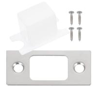 ibasenice 4 Juegos de Cubiertas para Cerrojo de Puerta Tornillos, Acero Inoxidable y Plástico, Fácil Instalación y Resistencia Fuerza para Puertas Comerciales y Residenciales