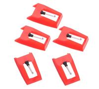ibasenice 4 Juegos De Pastillas De Repuesto Para Tocadiscos Aguja Para Escuchar Uso Resistente 5 Piezas X 4