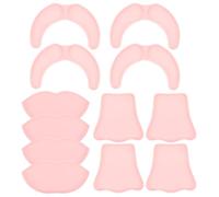 ibasenice 4 juegos de placas para hacer mascarillas faciales - Molde de plástico para hacer mascarillas de barro y algas para ojos, labios y nariz - Herramienta reutilizable de maquillaje para el